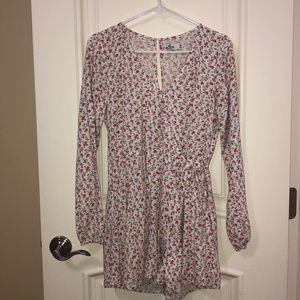 Hollister Flower Print Romper